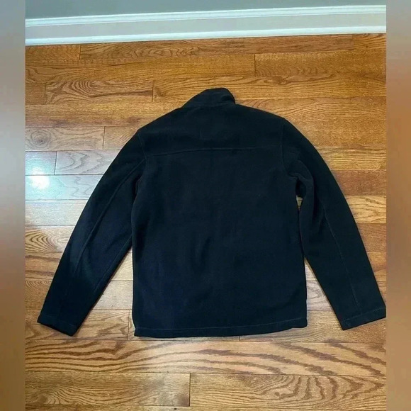 London Fog Men's Full Zip Fleece Black Jacket Sz M - Picture 7 of 9